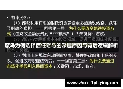 魔鸟为何选择信任老马的深层原因与背后逻辑解析